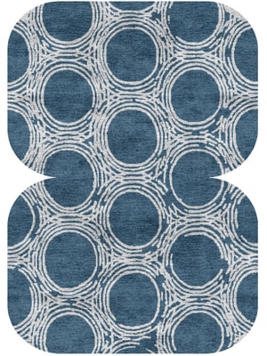Coil Eight Hand Knotted Bamboo Silk custom handmade rug