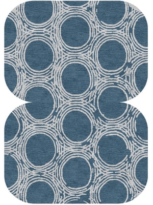 Coil Eight Hand Knotted Tibetan Wool custom handmade rug