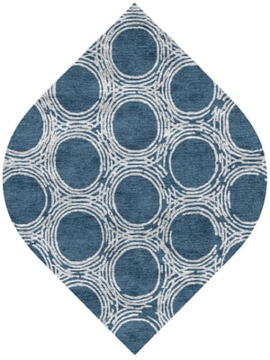Coil Ogee Hand Knotted Bamboo Silk custom handmade rug