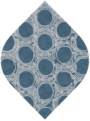 Coil Ogee Hand Knotted Tibetan Wool custom handmade rug