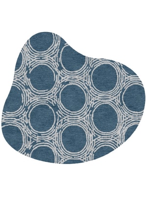 Coil Splash Hand Knotted Tibetan Wool custom handmade rug