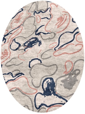 Colorida Oval Hand Knotted Bamboo Silk custom handmade rug