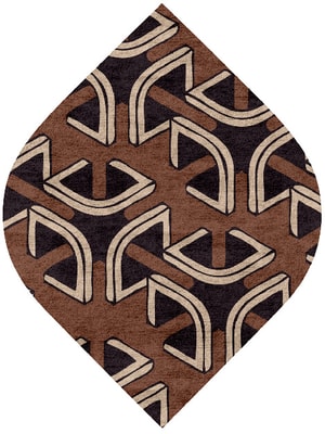 Concord Ogee Hand Tufted Bamboo Silk custom handmade rug