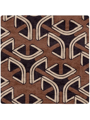 Concord Square Hand Tufted Bamboo Silk custom handmade rug