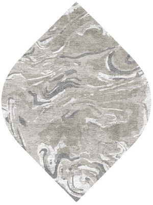 Contours Ogee Hand Knotted Bamboo Silk custom handmade rug