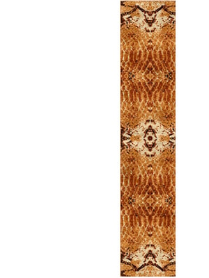 Copperhead Runner Hand Knotted Bamboo Silk custom handmade rug