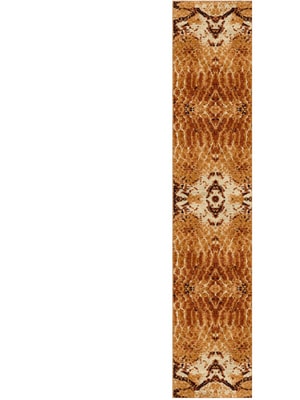 Copperhead Runner Hand Knotted Tibetan Wool custom handmade rug