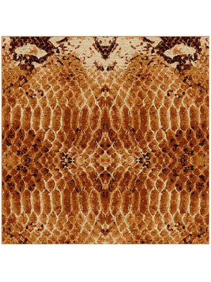 Copperhead Square Hand Knotted Tibetan Wool custom handmade rug