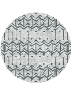 Cord Round Hand Knotted Bamboo Silk custom handmade rug