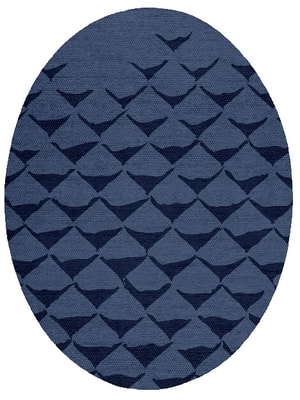 Covey Oval Flatweave New Zealand Wool custom handmade rug