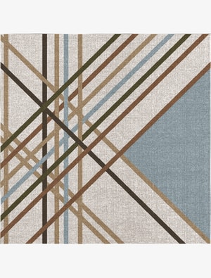 Crosswind Square Flatweave New Zealand Wool custom handmade rug