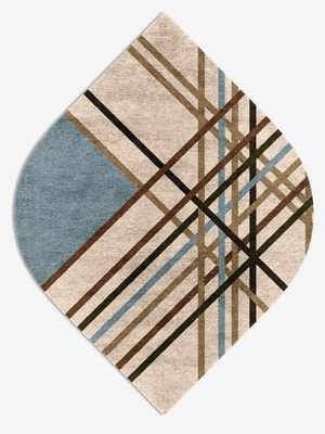 Crosswind Ogee Hand Knotted Bamboo Silk custom handmade rug