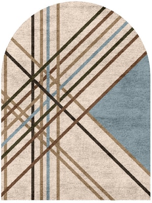 Crosswind Arch Hand Tufted Bamboo Silk custom handmade rug