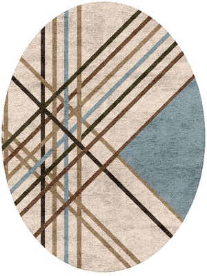 Crosswind Oval Hand Tufted Bamboo Silk custom handmade rug