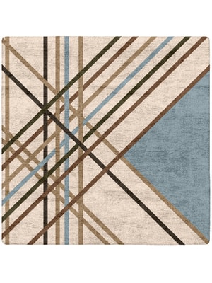 Crosswind Square Hand Tufted Bamboo Silk custom handmade rug