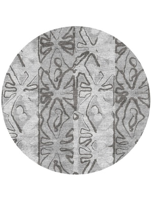 Curio Round Hand Knotted Bamboo Silk custom handmade rug