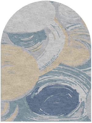 Curl Arch Hand Knotted Tibetan Wool custom handmade rug