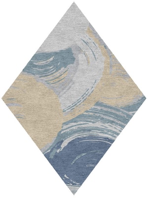 Curl Diamond Hand Knotted Tibetan Wool custom handmade rug