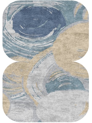 Curl Eight Hand Knotted Bamboo Silk custom handmade rug