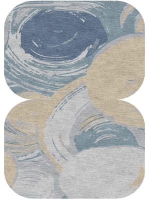 Curl Eight Hand Knotted Tibetan Wool custom handmade rug