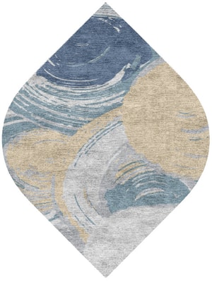 Curl Ogee Hand Knotted Bamboo Silk custom handmade rug