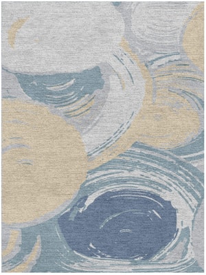 Curl Rectangle Hand Knotted Tibetan Wool custom handmade rug