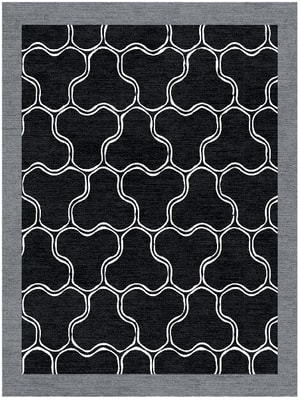 Dark Trinity Rectangle Hand Knotted Tibetan Wool custom handmade rug