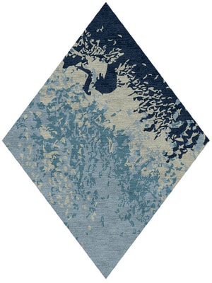 Dawn Dew Diamond Hand Knotted Tibetan Wool custom handmade rug