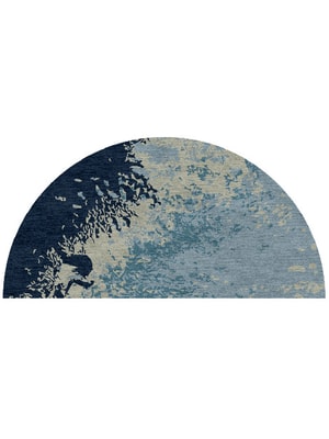 Dawn Dew Halfmoon Hand Knotted Tibetan Wool custom handmade rug