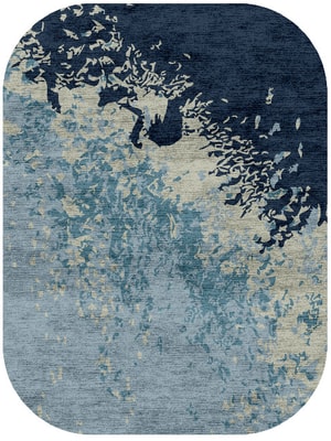 Dawn Dew Oblong Hand Knotted Bamboo Silk custom handmade rug