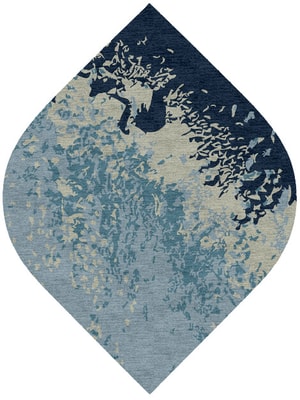 Dawn Dew Ogee Hand Knotted Tibetan Wool custom handmade rug