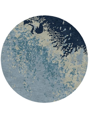 Dawn Dew Round Hand Knotted Tibetan Wool custom handmade rug