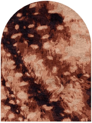 Deer Fur Arch Hand Knotted Bamboo Silk custom handmade rug