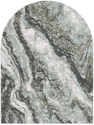 Deluge Arch Hand Knotted Bamboo Silk custom handmade rug