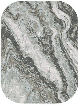 Deluge Oblong Hand Knotted Tibetan Wool custom handmade rug