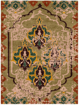 Demere Rectangle Hand Tufted Bamboo Silk custom handmade rug