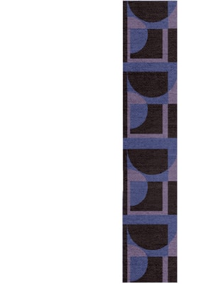 Demilune Runner Flatweave New Zealand Wool custom handmade rug
