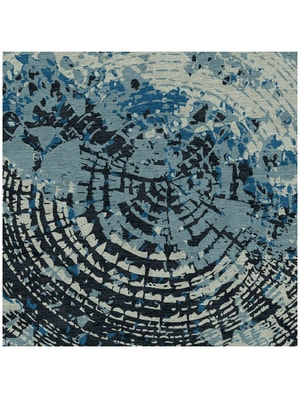 Dendrings Square Hand Knotted Tibetan Wool custom handmade rug