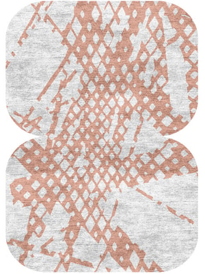 Diamond Slashes Eight Hand Knotted Bamboo Silk custom handmade rug