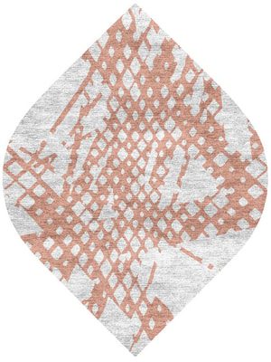 Diamond Slashes Ogee Hand Knotted Bamboo Silk custom handmade rug