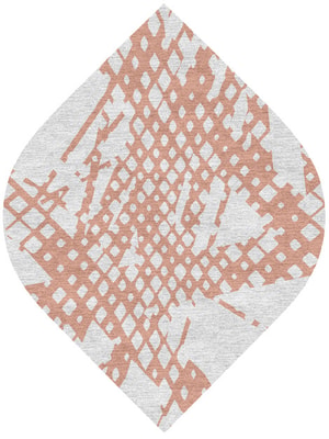 Diamond Slashes Ogee Hand Knotted Tibetan Wool custom handmade rug