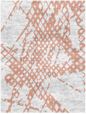 Diamond Slashes Rectangle Hand Knotted Bamboo Silk custom handmade rug