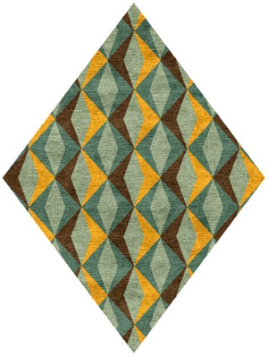 Diamond Waves Diamond Hand Knotted Bamboo Silk custom handmade rug
