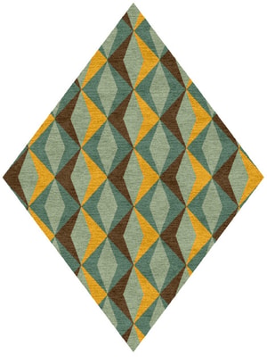 Diamond Waves Diamond Hand Knotted Tibetan Wool custom handmade rug