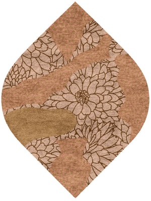 Dianthus Ogee Hand Knotted Bamboo Silk custom handmade rug