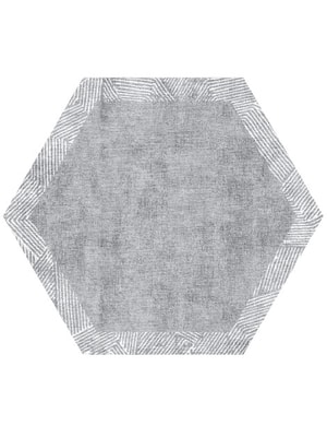 Dole Hexagon Hand Knotted Bamboo Silk custom handmade rug
