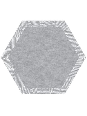 Dole Hexagon Hand Knotted Tibetan Wool custom handmade rug