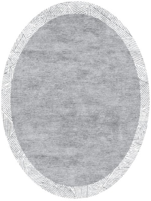 Dole Oval Hand Knotted Bamboo Silk custom handmade rug