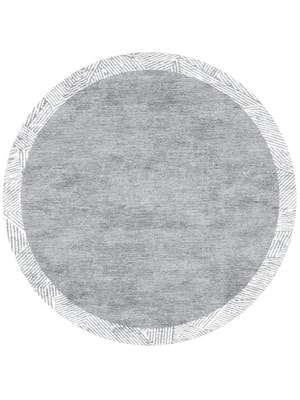 Dole Round Hand Knotted Bamboo Silk custom handmade rug