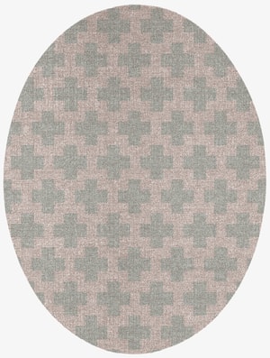 Dotly Oval Flatweave New Zealand Wool custom handmade rug